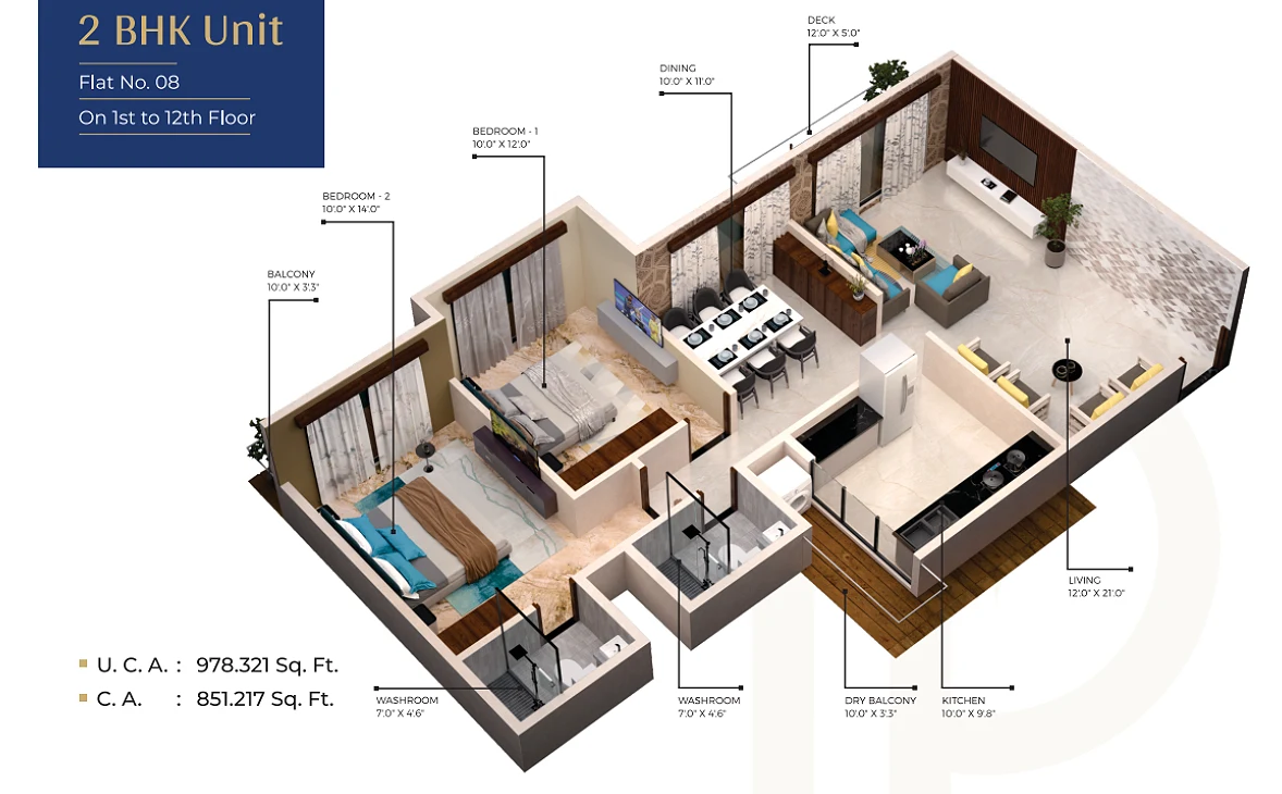 2bhk flat 8