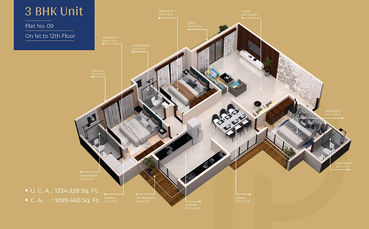 3bhk flat9